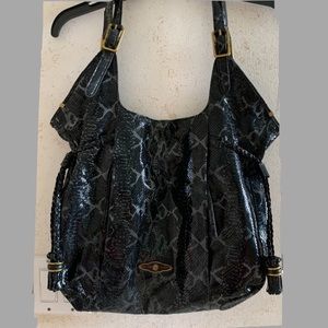 Elliott Lucca Snakeskin Leather Handbag